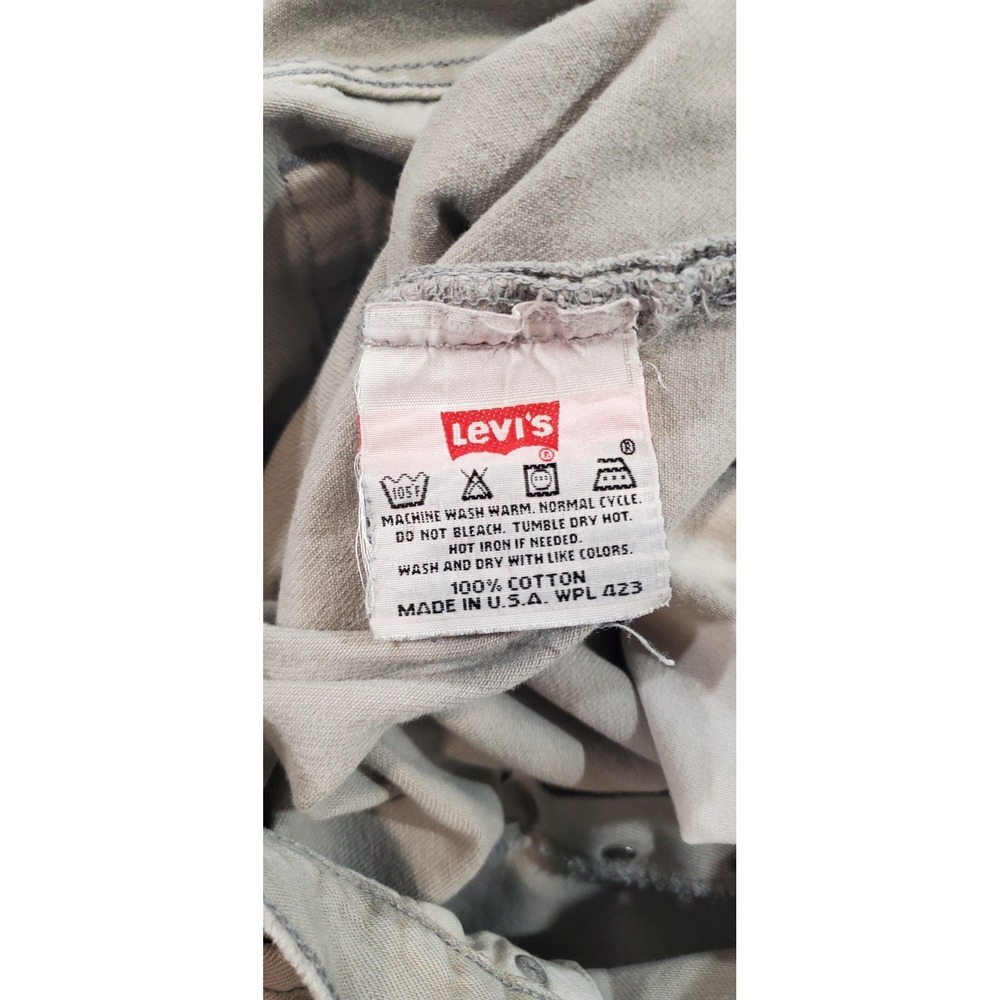 Vintage‎ Levis 511 Mens Beige Jeans 38x32 Y2K - Picture 14 of 16